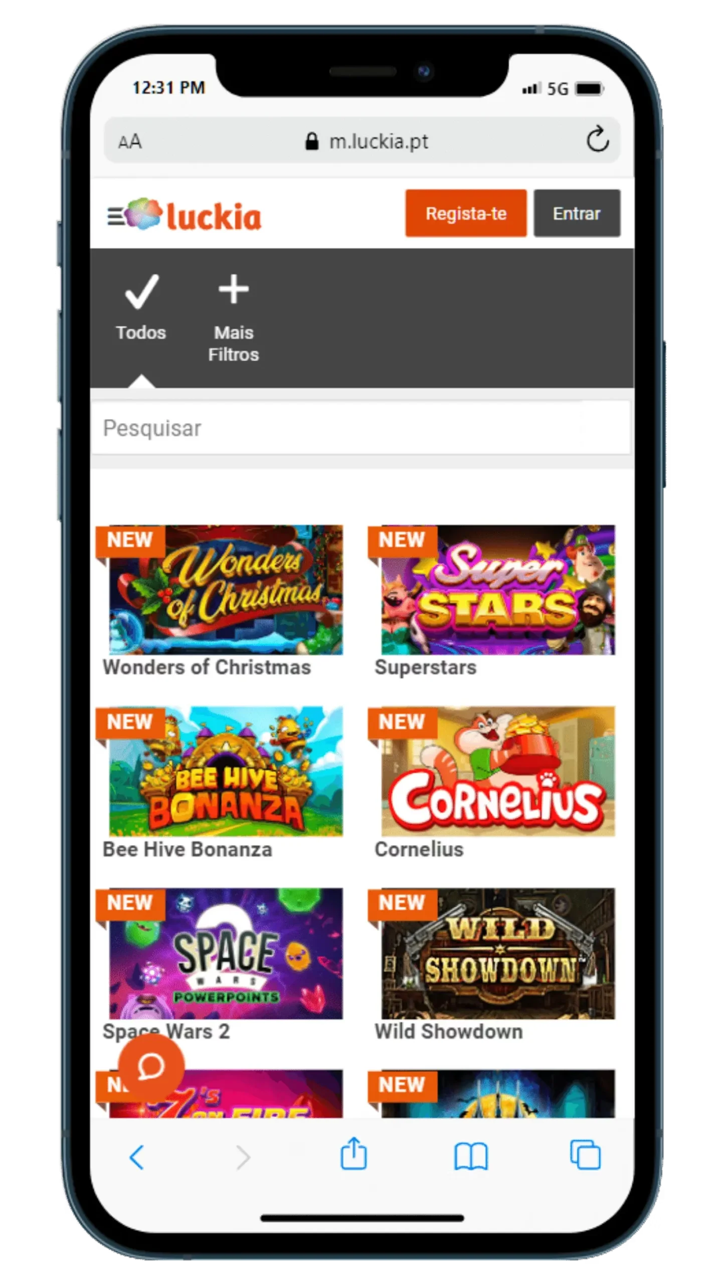 Aplicação móvel do casino disponível para iOS e Android